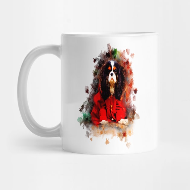 Christmas Dog Cavalier King Charles Spaniel by Aventi